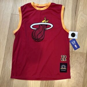 NBA Men's Miami Heat #22‎ Jimmy Butler Jersey Sleeveless T-Shirt Sz L